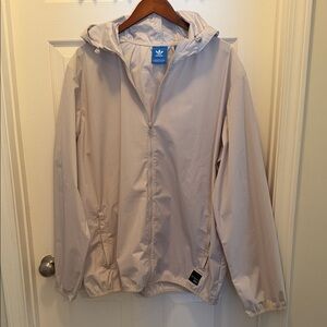 NWT Adidas Off-White Hooded Jacket